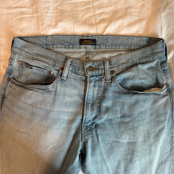Polo by Ralph Lauren Light Blue The Varick Slim Straight Jean - Picture 5 of 7
